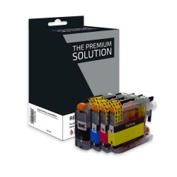 Cartouche compatible jet d'encre noir cyan magenta jaune Brother LC225/227, B8B225XL/227XL