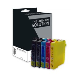 Cartouche compatible jet d'encre noir cyan magenta jaune Epson T1285 - Renard, B8E128B/CLXL