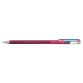 Roller DualMetallic encre gel. Pointe large 1 mm. Coloris Rose + Bleu métallique