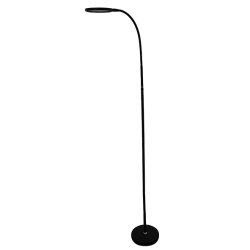 Lampadaire LED FLEXLED noir. Hauteur ajustable. Variateur intensité et température sur cordon