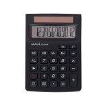 Calculatrice maul bureau eco 650 12 chiffres ecran 1 ligne 3 touches memoires touche pourcentage racines coloris noir
