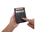 Calculatrice maul bureau eco 650 12 chiffres ecran 1 ligne 3 touches memoires touche pourcentage racines coloris noir
