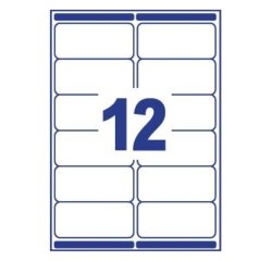 Etiquette d'adresse, 99,1 x 42,3 mm, blanc
