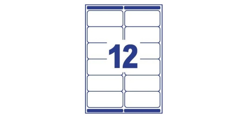 Etiquette d'adresse, 99,1 x 42,3 mm, blanc