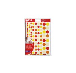Gommette apli kids enlevable coloris camaïeux assortis 160x216mm pack 6900 unités