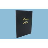 Livre d'Or format 21x29,7cm Noir 148 pages. Couverture aspect cuir