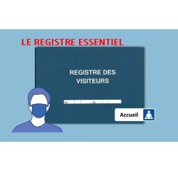 Registre des Visiteurs, 210 x 297 mm, 96 pages