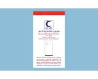 Bloc maître d'hôtel elve papier autocopiant numéroté 1/50 85x150mm 50 duplis bleu rouge