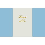 Livre d'Or format 210x160mm Blanc 148 pages. Couverture aspect cuir