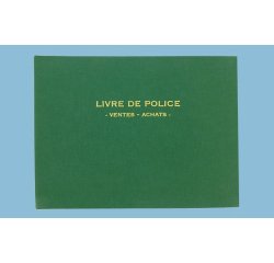 Registre 'Livre de police métaux précieux', 200 pages