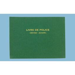 Registre de police, métaux précieux, ventes été achats (or) 21 x 30 cm, 200 pages