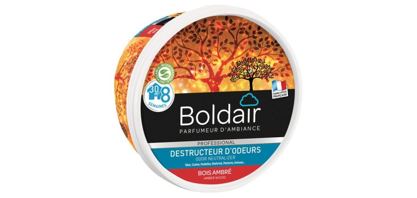 Boldair gel destructeur d'odeurs ambre 300 g