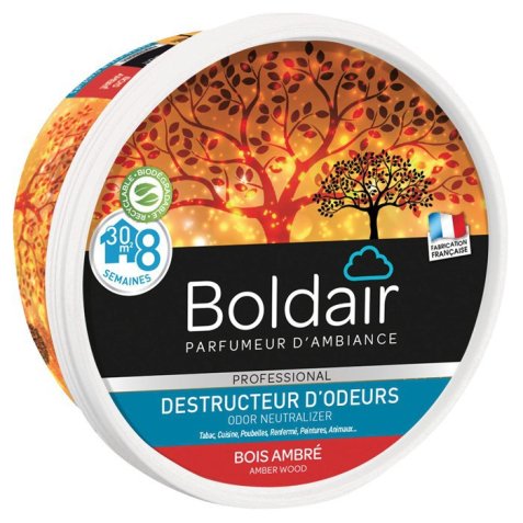 Boldair gel destructeur d'odeurs ambre 300 g