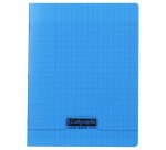 Cahier piqué 8000 POLYPRO 17x22 cm 96 pages grands carreaux 90 g - Assortis