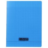 Cahier piqué 8000 POLYPRO 17x22 cm 96 pages grands carreaux 90 g - Assortis