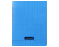 Cahier piqué 8000 POLYPRO 17x22 cm 96 pages grands carreaux 90 g - Assortis