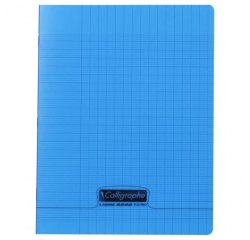 Cahier piqué 8000 POLYPRO 17x22 cm 96 pages grands carreaux 90 g - Assortis