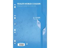 Feuillets mobiles sous film 7000 A4 100 pages perforées grands carreaux 80 g