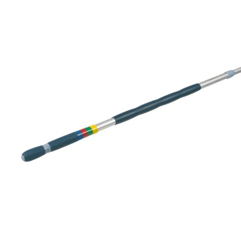 Manche télescopique en aluminium - Diamètre 3 cm, longueur 100 à 180 cm coloris inox Bleu