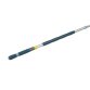 Manche télescopique en aluminium - Diamètre 3 cm, longueur 100 à 180 cm coloris inox Bleu