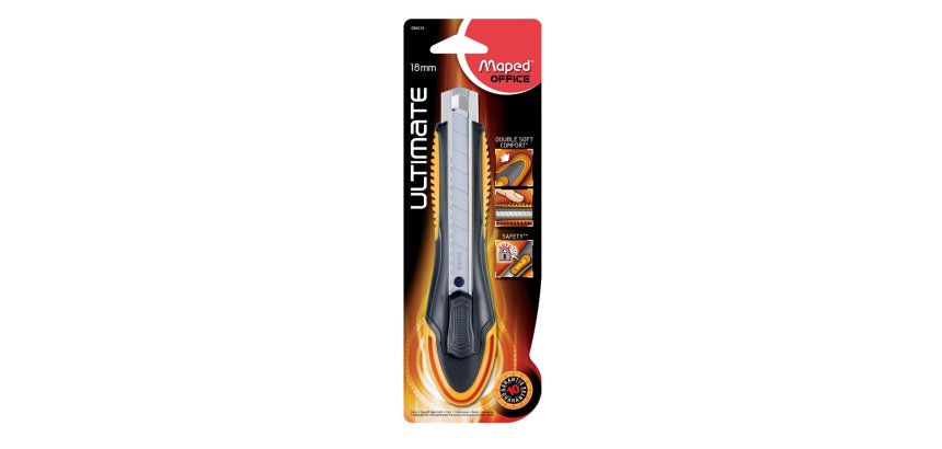 Cutter Ultimate, lame: 18 mm, pour droitiers