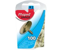 Punaise maped cuivrée diamètre 10mm boîte distributrice 100 unités