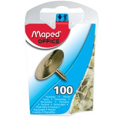 Punaise maped cuivrée diamètre 10mm boîte distributrice 100 unités