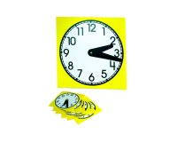 Petite horloge oz international en plastique lavable avec aiguille mobile diamètre 15cm sachet de 10 unités