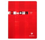 Cahier Travaux Pratiques piqué 24x32cm 64 pages grands carreaux + uni Couleur aléatoire - Assortis