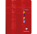 Cahier de textes brochure 17x22cm 144 pages grands carreaux Couleur aléatoire - Assortis