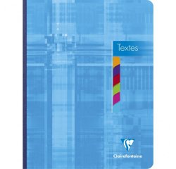 Cahier de textes brochure 17x22cm 144 pages grands carreaux Couleur aléatoire - Assortis