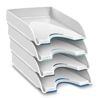 CEP Corbeille à courrier Nuance, format A4, pack de 4