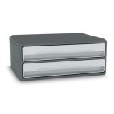 CEP Module de rangement MoovUp, 2 tiroirs, gris
