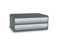 CEP Module de rangement/support d'écran MoovUp, 2 tiroirs