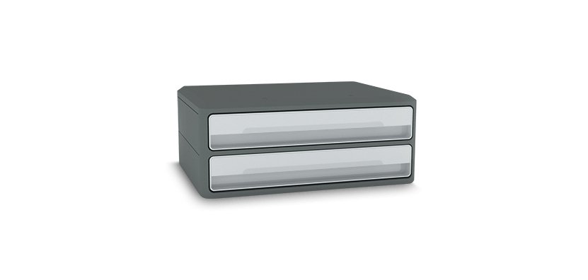 CEP Module de rangement/support d'écran MoovUp, 2 tiroirs