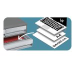 CEP Module de classement/support d'écran MoovUp, 3 tiroirs