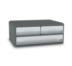 CEP Module de classement/support d'écran MoovUp, 3 tiroirs