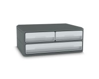 CEP Module de classement/support d'écran MoovUp, 3 tiroirs