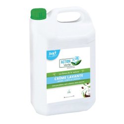 Bidon de 5L gel lavant mains, corps, cheveux Ecolabel parfum miel fleur d'oranger
