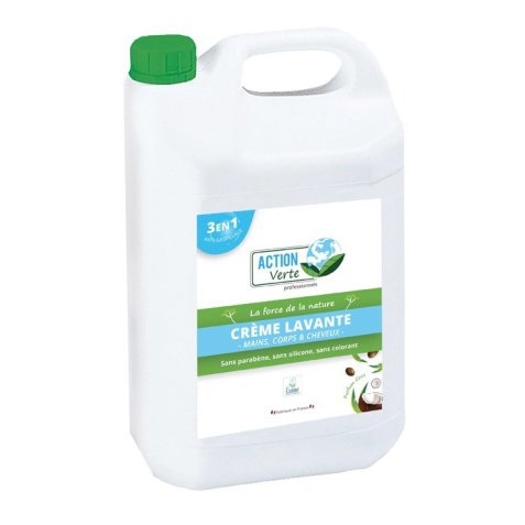 Bidon de 5L gel lavant mains, corps, cheveux Ecolabel parfum miel fleur d'oranger