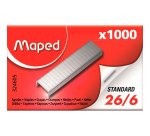 Agrafes 26/6, petit emballage, zingué