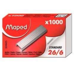 Agrafes 26/6, petit emballage, zingué