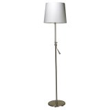 Lampadaire abat-jour réglable. LED 12W E27, 20 000h, 68 lm/W Interr sur cordon Classe A