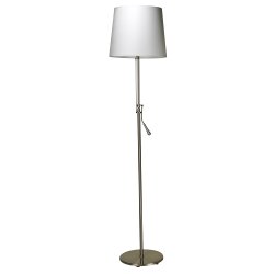 Lampadaire abat-jour réglable. LED 12W E27, 20 000h, 68 lm/W Interr sur cordon Classe A