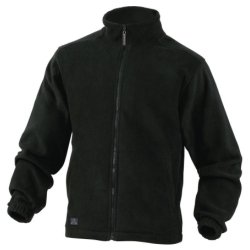 Veste polaire Vernon en laine polaire polyester fermeture zip 2 poches Noire Taille S