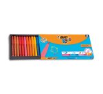 Feutre bic kids visacolor xl coloriage encre lavable pointe extra-large bloquée couleurs très vives étui tiroir 24u