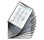 Poche a pivot tarifold sterifold en pvc format a4    coloris blanc 10 unites