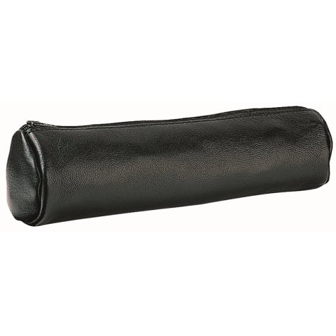 Fourre-tout rond hors licence cuir ebene noir dim 60x210x60 mm
