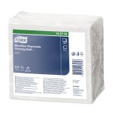 Paquet de 40 chiffons de nettoyage Microfibre à usage unique. Couleur: Blanc imprimé bleu
