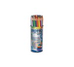 Pot crayons de couleur stilnovo aquarellable giotto  forme hexagonale bois de      cedre 18 cm mine 3mm 48